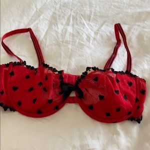 Red Victoria’s Secret bra